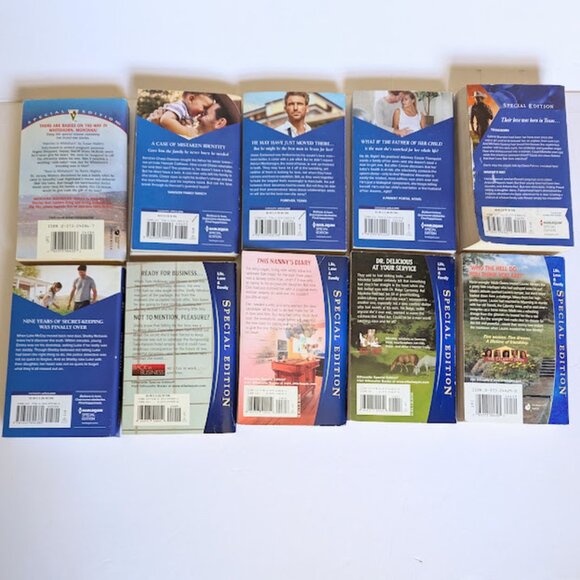 Harlequin Silhouette Special Edition Romance Set Lot 10 Small Cowboy Western - Picture 3 of 8